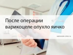 Опухоль яичка после операции на варикоцеле