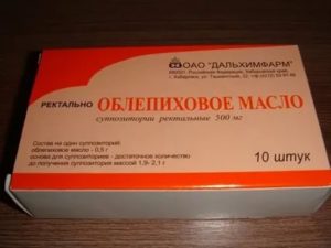 Ректальные свечи с облепиховым маслом при простатите