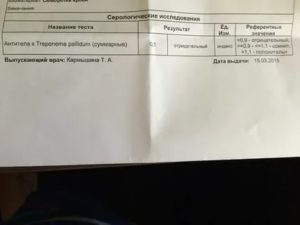 Когда анализ крови на сифилис у беременных положительный