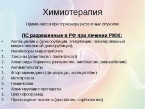 Химиотерапия при раке молочной железы паклитакселом