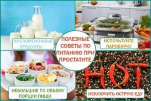 Рецепты блюд при простатите