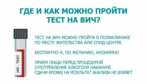 Где бесплатно и анонимно можно сдать анализы на вич бесплатно