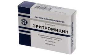 Применение эритромицина простатит