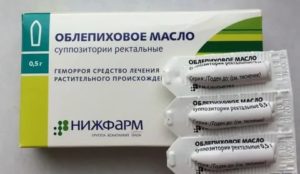 Ректальные свечи с облепиховым маслом при простатите
