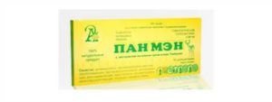 Свечи от простатита панмен