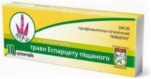 Свечи с эспарцетом простатит