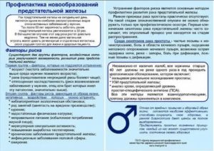 Профилактика рака предстательной железы памятка