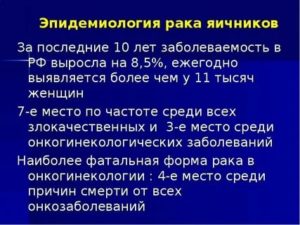 Химиотерапия при доброкачественных опухолях яичников