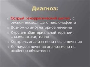 Что такое геморрагический цистит причины заболевания