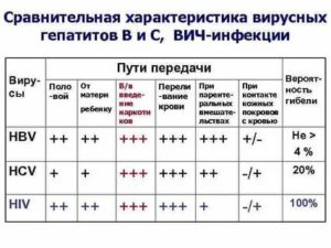 Чем отличается гепатиты от вич и спида