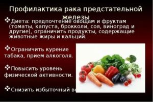 Продукты вредные и полезные для предстательной железы