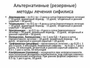 Можно ли вылечить сифилис доксициклином