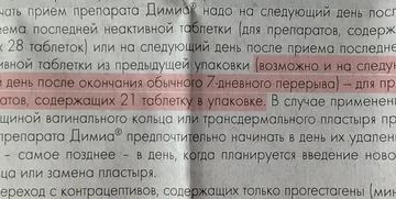 Когда должны прийти месячные после приема димиа