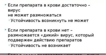 Каким образом появляется резистентность при вич