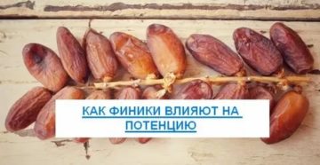 Как финики влияют на потенцию у мужчин