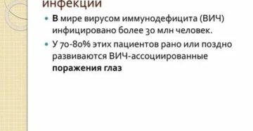 Почему при вич падает зрение